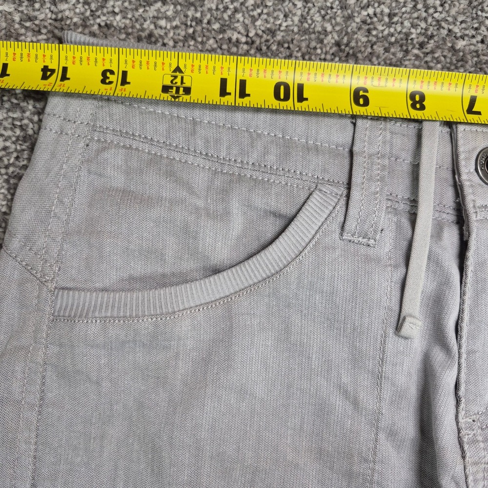 KUHL Cabo Pants Womens 0 Short Gray Linen Blend Lightweight Hiking Outdoors - Picture 4 of 10